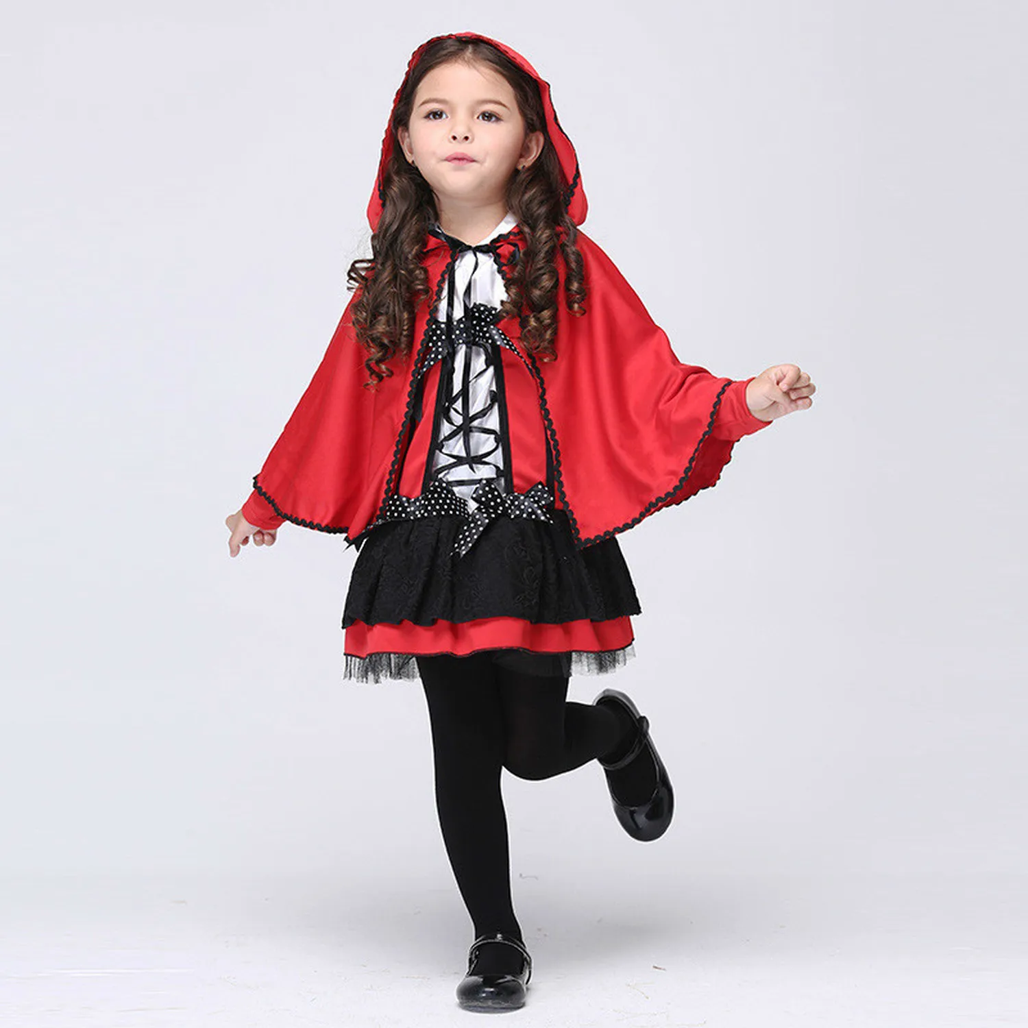 

Halloween Costume For Kids Girl Red Elf Devil Cosplay Children Wear Dancing Skirt Kid Anime Carnival Party Costumes Show Clothes