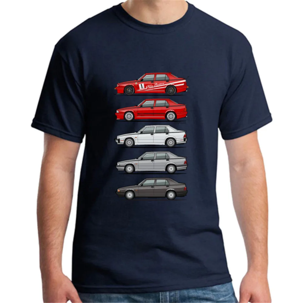 

Stack of Alfa Romeo 75 T Shirt Milano Tipo 16 Boy Cotton Short Sleeve Crewneck tshirt Adult Garment 2018 Graphic T-shirt For Men