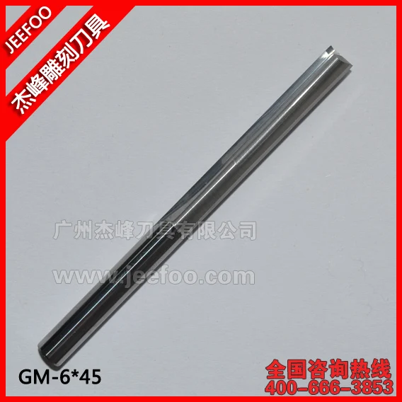 

6*45 Straight Bit/ Wood Cutter/ CNC Solid Carbide Two Straight Flute Bits/CNC Router Bits/Router Cutter