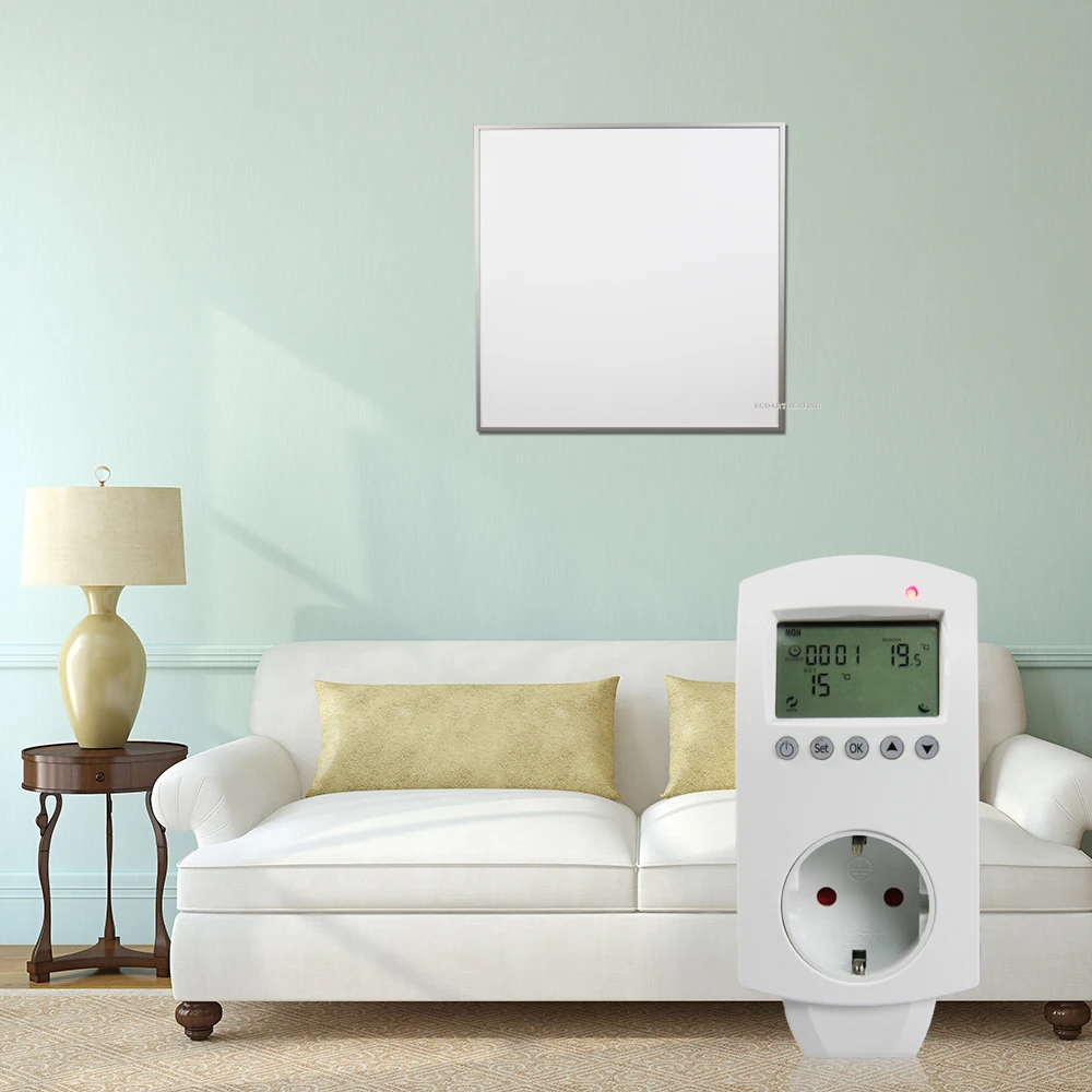 

360w Infrared Panel Heater Digital Plug thermostat controlled Room Infrared Radiation Heating System