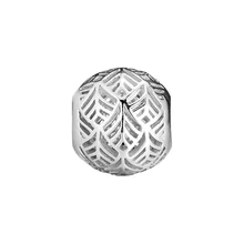 CKK 925 пробы серебро абстрактный Tropic бусинами Fit Для женщин Шарм Браслеты и ожерелья ювелирные изделия аксессуары Berloque