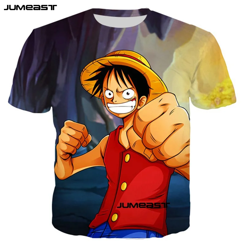 Jumeast японские комиксы 3D принт мужские/женские футболки одна штука Обезьяна D Luffy ACE