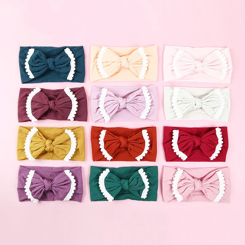 

2018 New Soft Kids Children High Quality Cotton Venonat Solid Fashion Hair Band Hot Sale Hair Accessories Headband