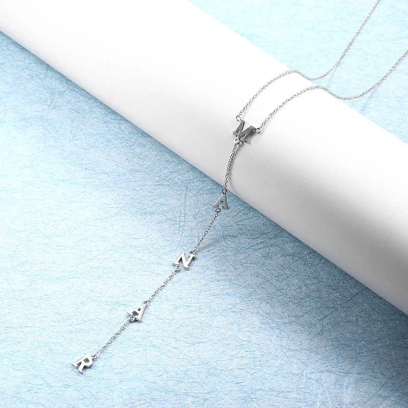 L11 Personalized Name Necklace Woman Long Pendant Necklaces 925 Silver Custom Name Necklace Customized Jewelry Brithday Gift (3)