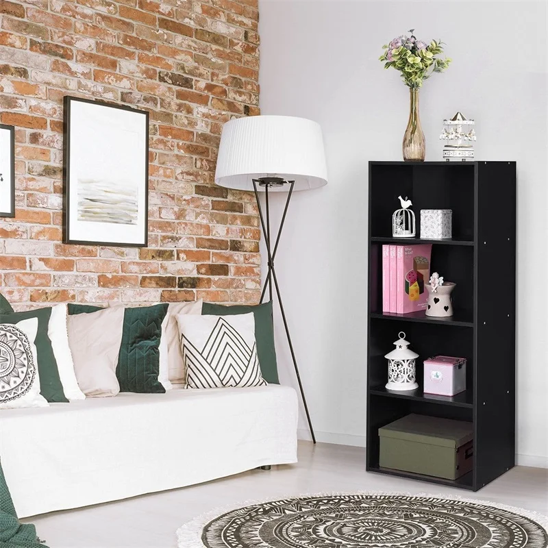 Modern Wood 4 Tier Open Book Shelf Bookshelf Bookcase Storage Display Cabinets For Home Furniture HW60187 Modern Wood 4 Tier Open Book Shelf Bookshelf Bookcase Storage Display Cabinets For Home Furniture HW60187