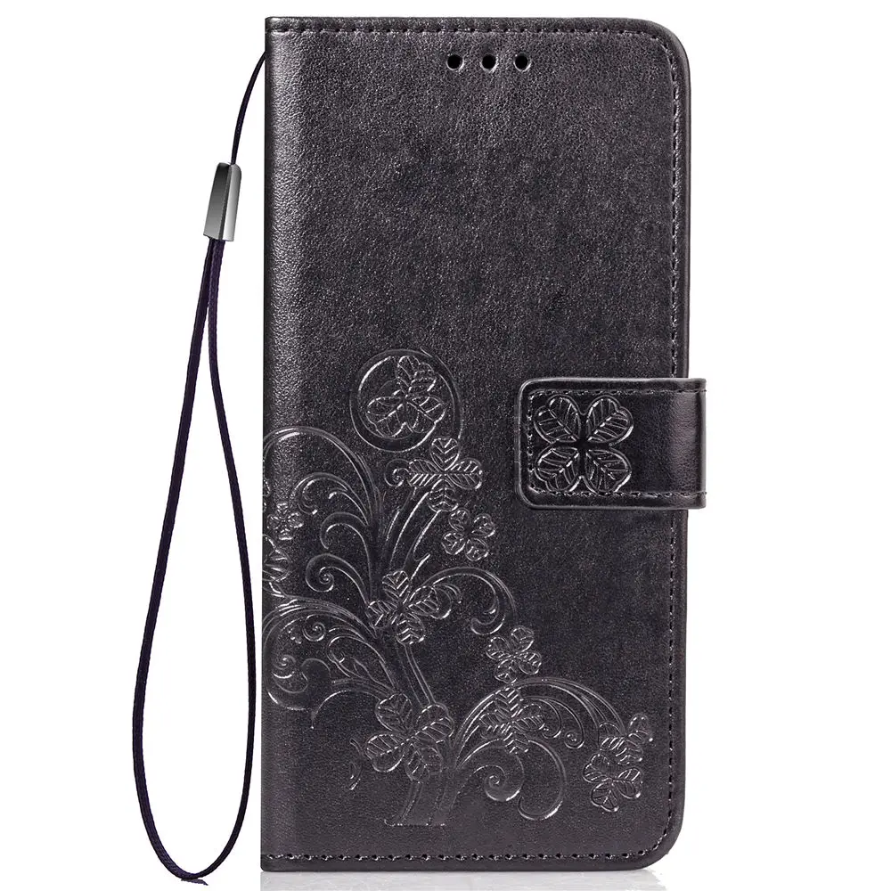 

RNLCW Luxury PU Leather Smartphone Cover Wallet Funda Lucky Clover Pattem Flip Phone Case For Samsung Galaxy S10 S10e/Plus Coque