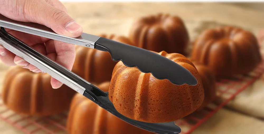 11 inch Stainless Steel Food Clip Bread Folder Barbecue Baking Tool