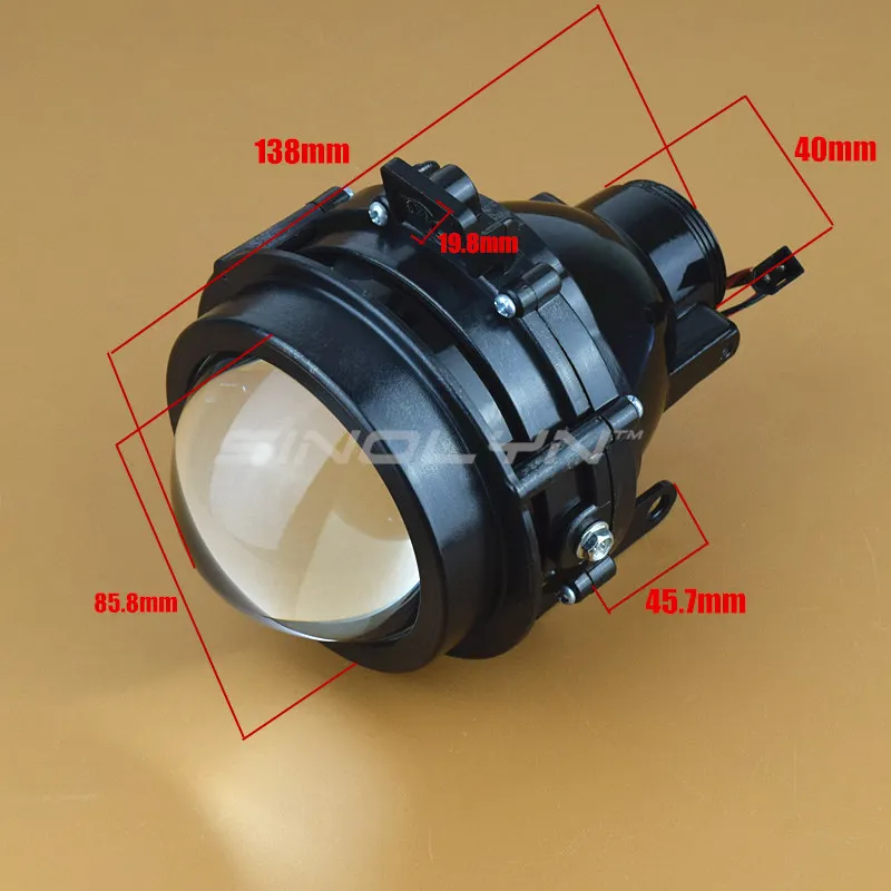 SINOLYN бифокальные Биксеноновые линзы проектора Противотуманные фары дальнего света супер яркие с HID лампы D2H водонепроницаемый для Chevrolet Cruze