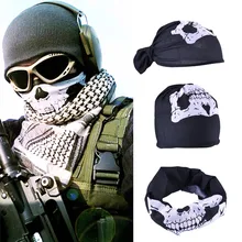 New Skull Bandana Paintball Bike Motorcycle Helmet Neck Face Mask Paintball Ski Sport Headband Halloween Skull Face Mask