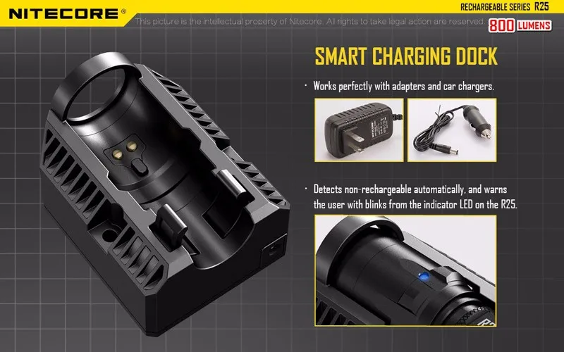 Nitecore R25 Rechargeable Tactical Flashlight (12)