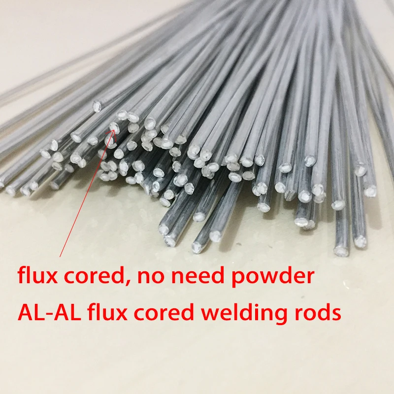 20 шт.-100 шт. 2 мм* 50 см flux cored алюминиевый сварочный провод нет необходимости алюминиевый порошок вместо WE53 медный алюминиевая сварочная проволока