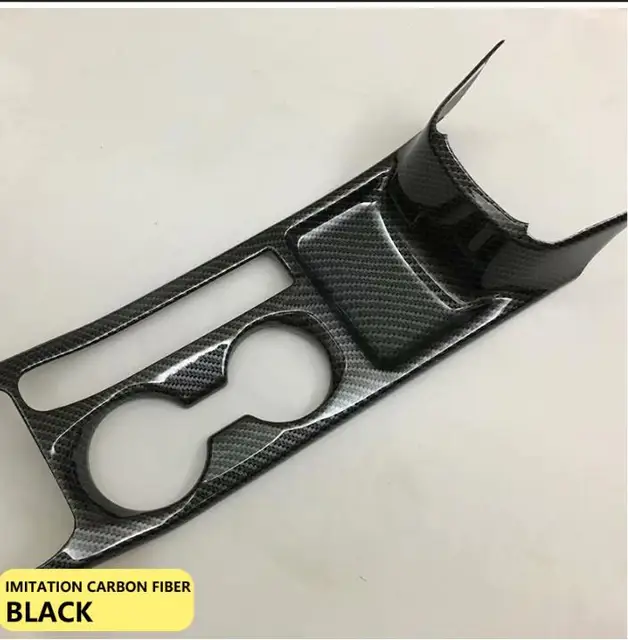 for Nissan Kicks Luxury High Quality Carbon Fiber Chrome Cup Holder