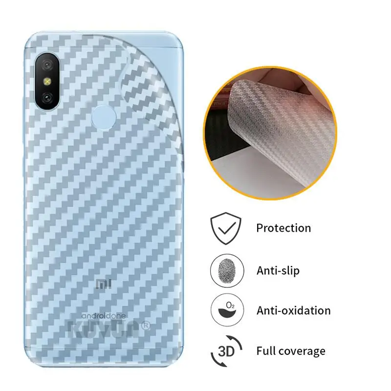 

3D Carbon Fiber Protective Back Film For Xiaomi Mi A2 Lite Back Screen Protector Film Sticker For Xiaomi Mi A2Lite MIA2 Lite