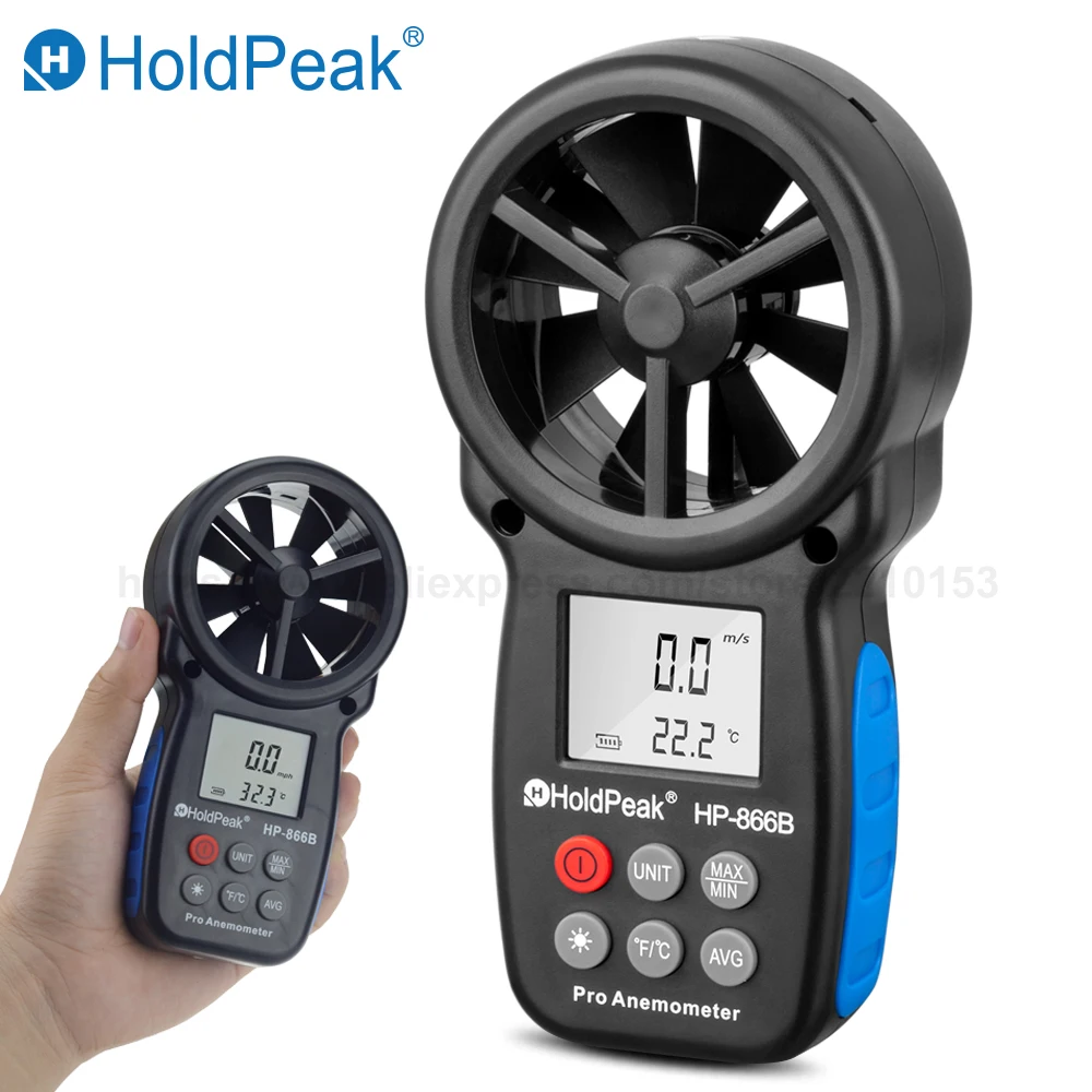 

Free Shipping HoldPeak handheld Digital Anemometer Wind Speed Measurement Wind Device Handheld with Carry Bag 866B