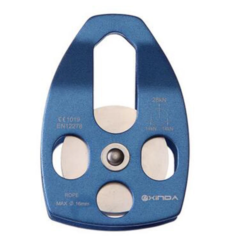 

2pcs Large 32kN Mobile Pulley Fix Rope 5/8 Or 16mm For Rescue Lifting Climbing Outdoor Sports Tool