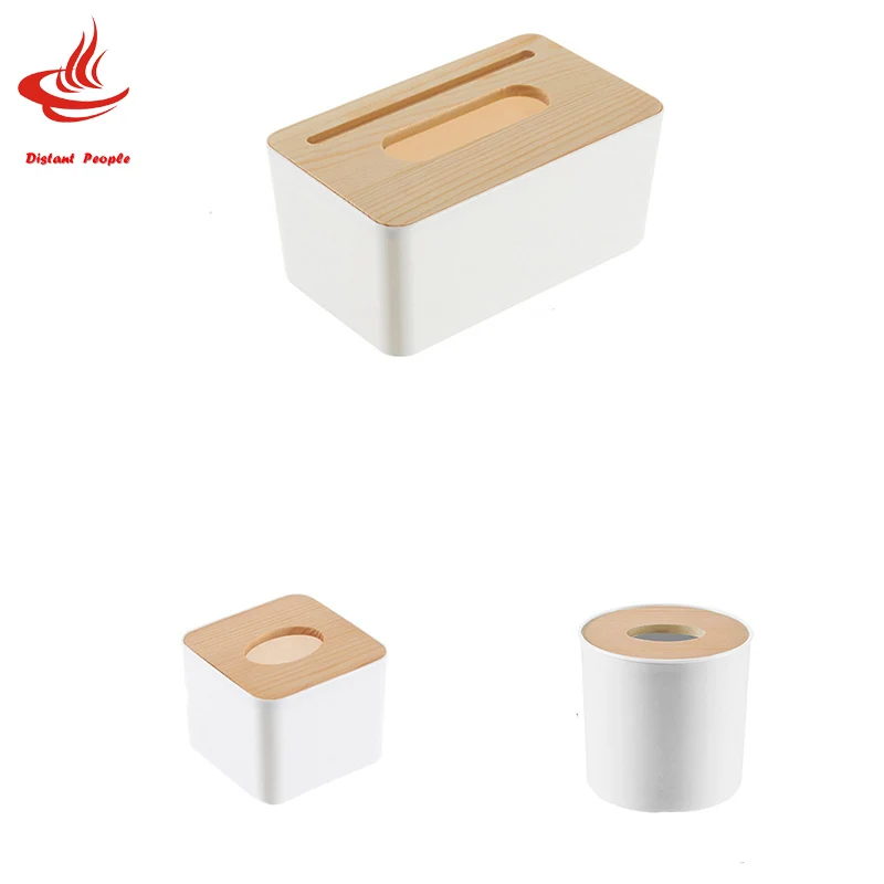 

1pc Creative Wooden Tissue Box Container Home Square Shape Napkin Tissue Holder Paper Dispenser Fashion Tissue Holder Case