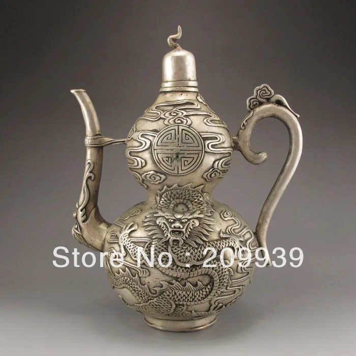 

001070 Chinese Bronze Teapot