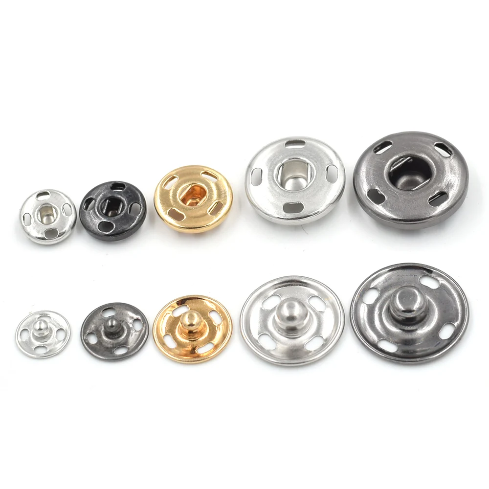 50 sets 8/10/12/17mm metal Brass Snap buttons dark buckleClothing & Accessories Copper snap Down buttons Leather Rivets 2