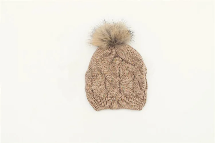 2018 New Winter Double-layer Hats Women Beanie Hat Fashion Thickening Knitted Wool Hand Made Twist Hats for Girls Pom Caps HC08 (8)