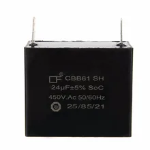 1pc Mayitr Stable CBB61 Capacitor 24uF 24MFD 450V AC 50/60HZ Fits 400/350/300/250VAC UL/RU Capacitors for Generators