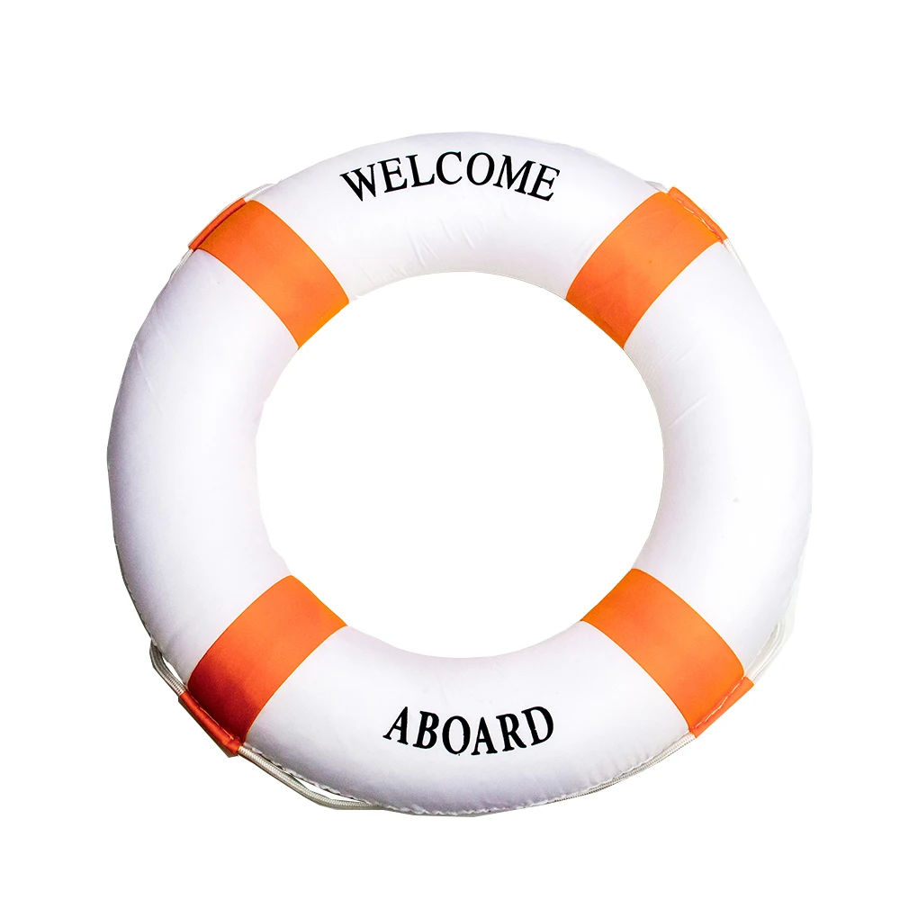 Solid Foam Lifebuoy Double Thickening Rescue Swimming Lifesaving Ring Floating Lifesaving Swimming Lifebuoy Watersport Accessary
