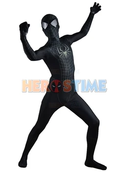 

Spiderman 2 Black Costume Black Spider-Man Morph Fullbody Suit,3D Original Movie Halloween Cosplay Spandex Spiderman Zentai Suit