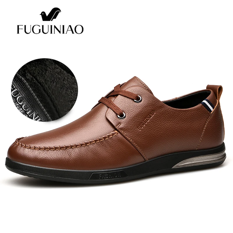 mens casual cowhide air cushion shoes