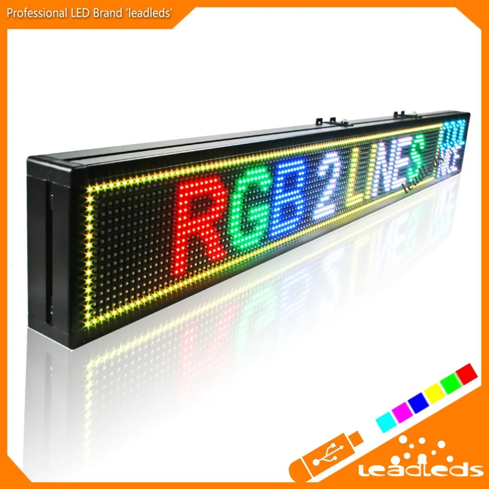 1.7 м RGB SMD полный Цвет USB Программируемые Прокрутка сообщение светодиодный дисплей вывеска для магазинов