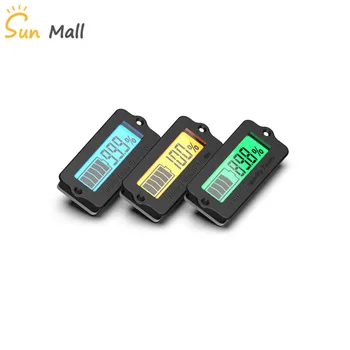 12V 24V 36V 48V Lead-Acid Battery LY6N Recessed Battery Capacity Indicator Tester Voltmeter Green Light battery charge indicator wholesale moderate price 48v 20a battery capacity tester for 12v 24v 36v 52v lithium battery discharge tester with lcd display