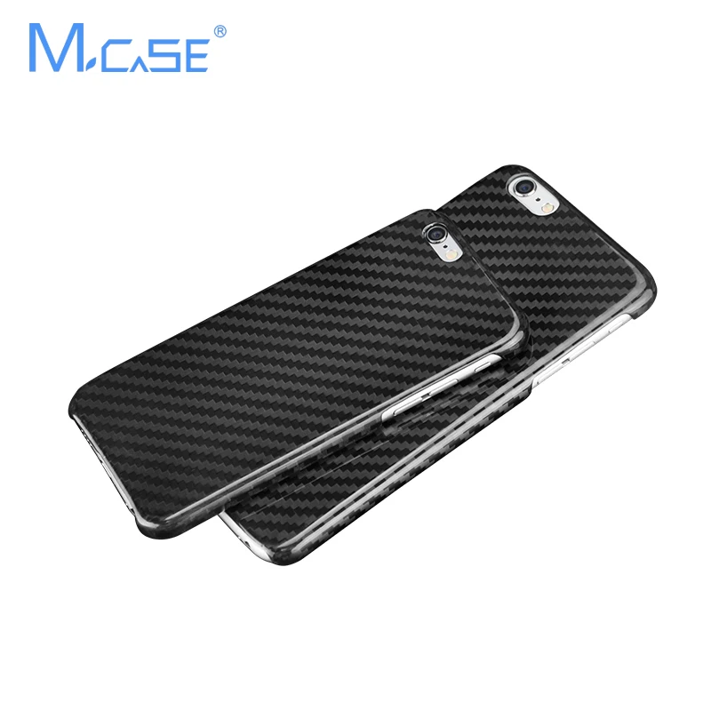 Mcase 0,7 мм ультра тонкий Настоящее углеродное волокно чехол для iPhone 6, для iPhone 6 plus(свободное Закаленное стекло протектор экрана