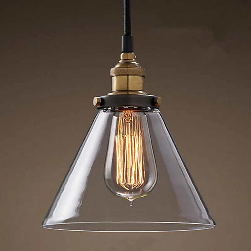 eusolis loft glass pendant lights pendientes avize hanglamp pendente