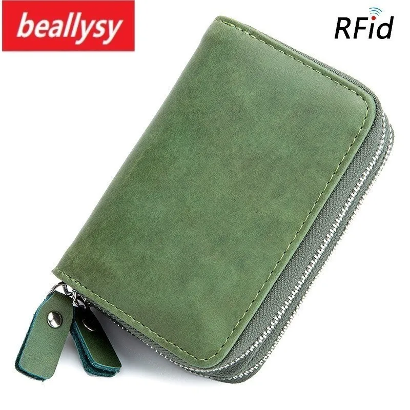 

New Brand Women Men Genuine Leather Car Key Wallets Vintage Key Holder Credit Card Housekeeper Organizer Keychain Case Bag Pouch