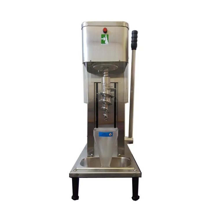 0.55kw stainless steel commercial ice cream cone blend fruit frozen yogurt ice cream mixer