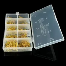 Рыболовные крючки 500 шт./кор. карп рыболовные крючки Размеры 3-12 золотой колючая молния