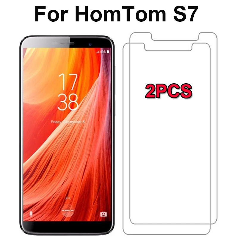2 шт для Homtom S7 Закаленное стекло пленка 2.5D Защита от царапин защитная телефона