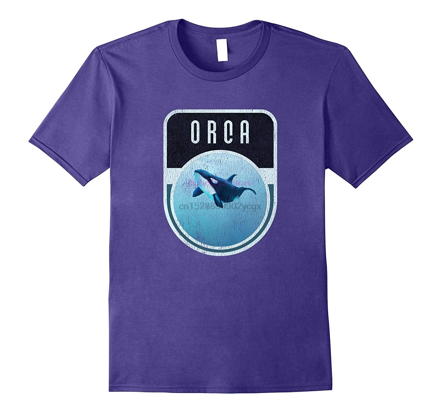 

GILDAN new men shirt Distressed Vintage Killer Whale Orca TShirt