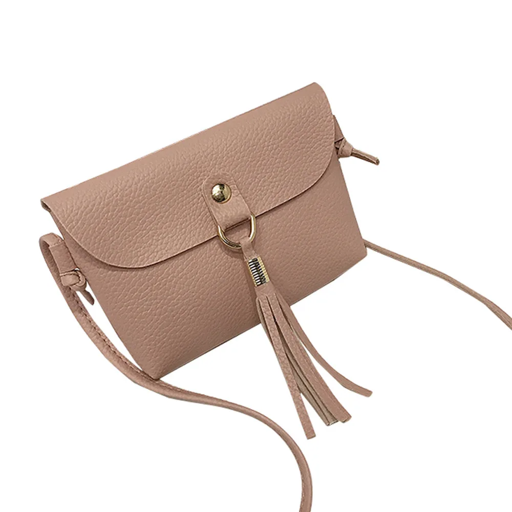 Модная сумка в винтажном стиле, маленькая сумка-мессенджер с кисточкой, сумки через плечо