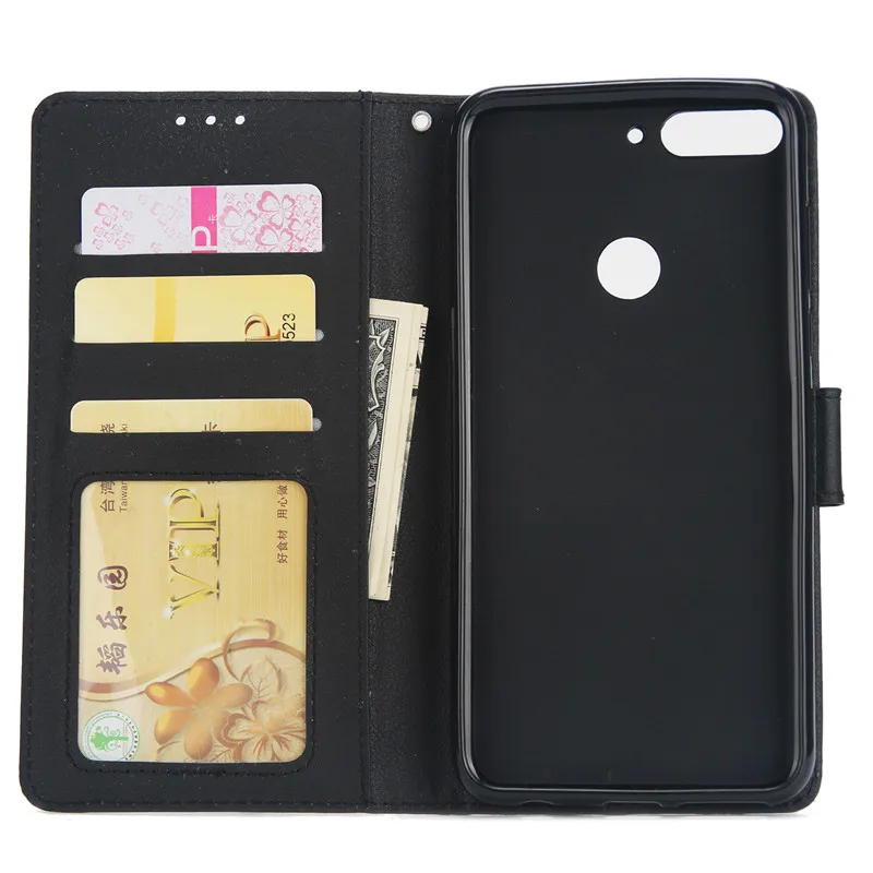 Danh Dự 7C Bao Da Trên Cho Huawei Honor 7C Phiên Bản Tiếng Nga Cover 5.7 "Phong Cách Cổ Điển Màu Flip Wallet ốp Điện Thoại Coque huawei waterproof phone case