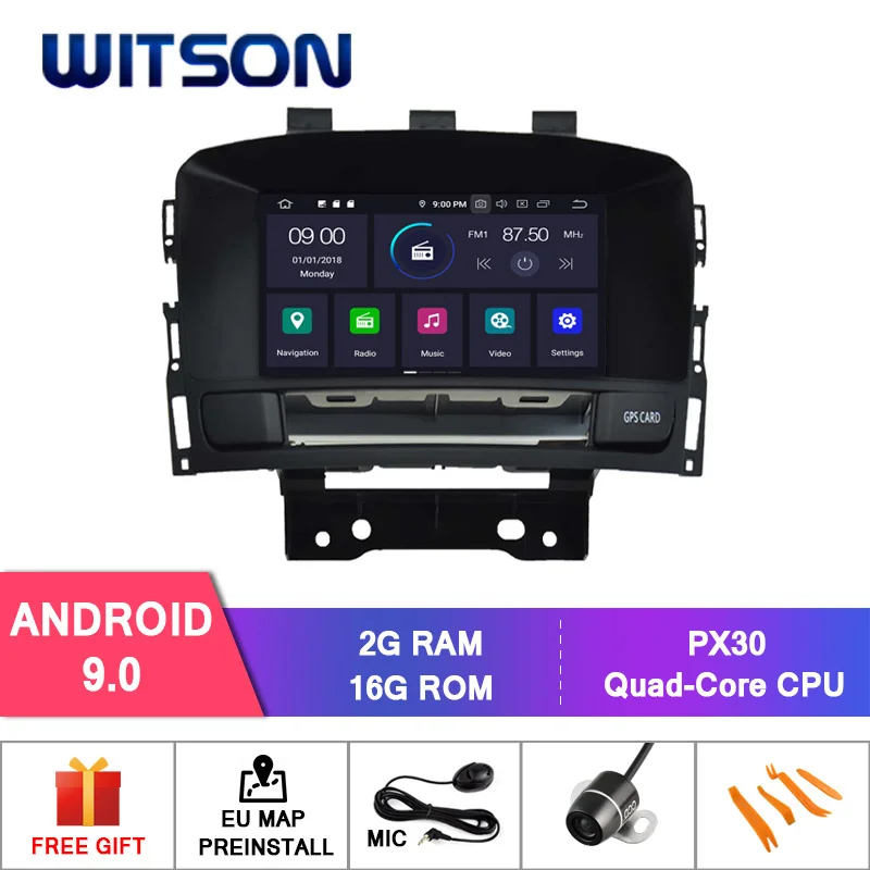 DE со! WITSON Android 9,0 Восьмиядерный PX5 автомобильный dvd-плеер для OPEL ASTRA J 2010-2012 ips 4 Гб ram 64 Гб rom Автомобильный gps навигатор - Цвет: PX30 16GB