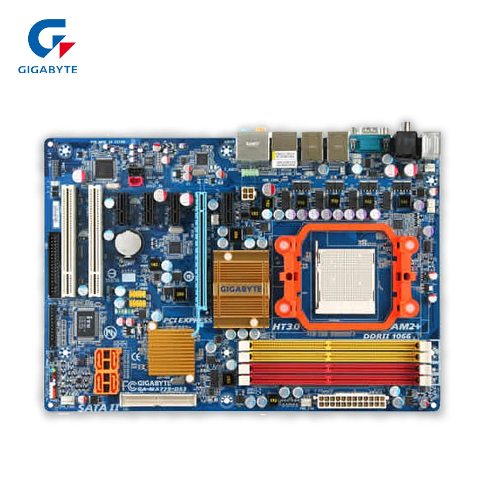 Gigabyte GA-MA770-DS3 Original Used Desktop Motherboard MA770-DS3 770 Socket AM2 DDR2 SATA2 USB2.0 ATX выпрямитель волос ga ma 1031 минск