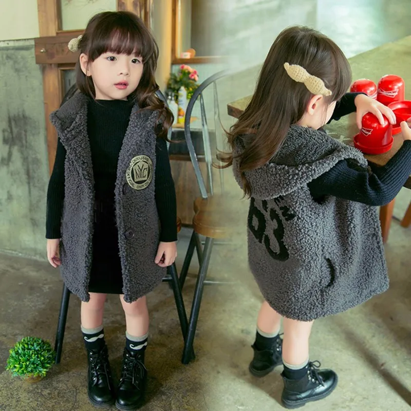 Children-vest-thickening-long-design-girls-2016-fashion-Plush-Warm-hooded-Outerwear