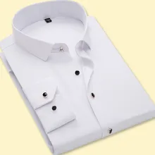 Мужские рубашки модные однотонные мужские рубашки с длинным рукавом свадебные мужские рубашки мужские деловые рубашки в повседневном стиле