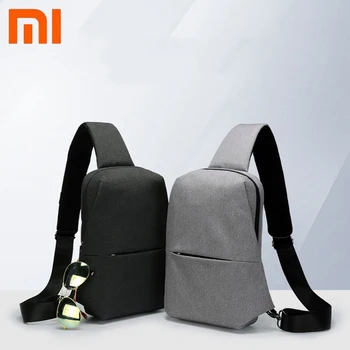Оригинальный рюкзак Xiaomi mijia, слинг, сумка для отдыха, нагрудный пакет, маленький размер, тип плеча, унисекс, рюкзак, сумка через плечо, 4L полиэ...