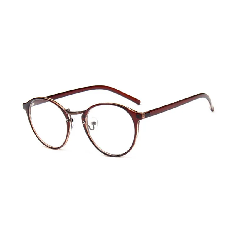 Zilead ретро круглые прозрачные линзы оправа для очков Цветочные женские анти-излучения простые очки студенческие близорукие очки Рамка