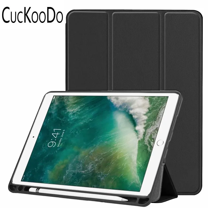 100 шт./лот для iPad Air 3 10,5 "2019 Мягкие гибкие Прорезиненные Trifold Smart Case (3rd Gen) 10,5" 2019