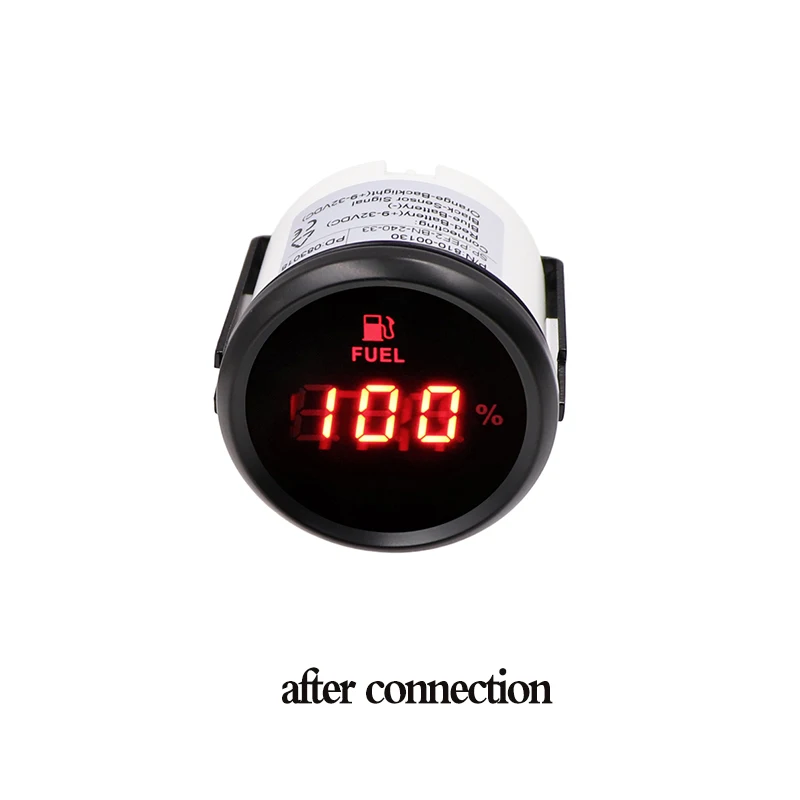 240 ohm 33 ohm Digital Fuel Level Gauge Oil Tank Level Indicator for