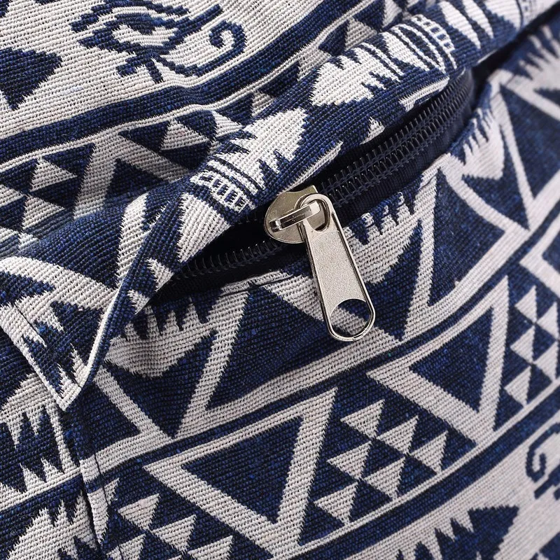 Annmouler Donne Zaini Grande Capacità Sacchetto di Spalla Della Boemia di Stile Tribale Coulisse Zaino 20 Colori di Cotone Daypack Hobo - immagine 2