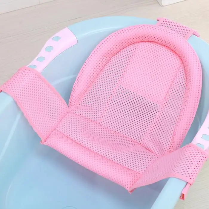 Assento de Banho do Bebê t tipo Ajustável Bebê Banho Malha Chuveiro Almofada Universal Banheira Suporte Ajustável M09 4 Cheap Banheiras de bebê
