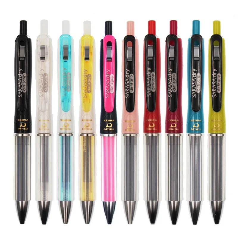 

3pcs/lot Japan ZEBRA |JJZ49| AirFit Clip Gel Pens Anti-fatigue 0.5mm Fast Dry Gel-ink Pen
