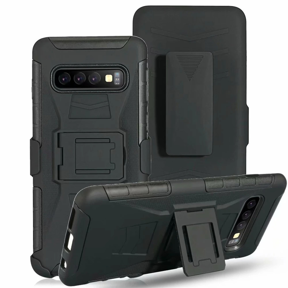 Heavy Duty Armor Case For Samsung Galaxy A6 A8 S8 S9 S10 Plus J3 J7 2018 S5 S6 S7 edge M20 Note 5 8 9 Shockproof Cover Belt Clip